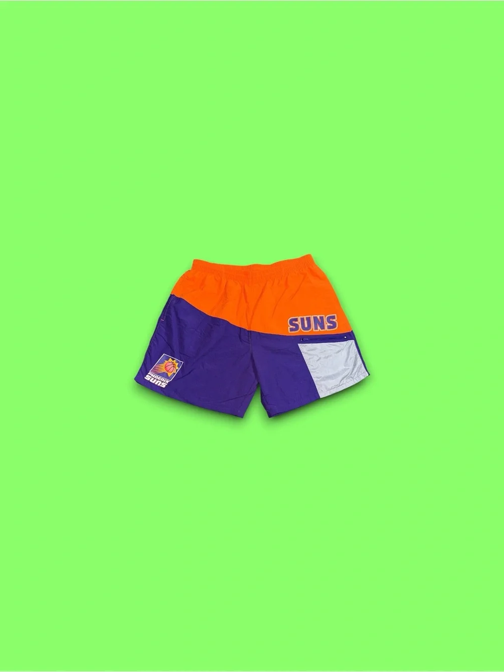 Mitchell & Ness Phoenix Suns Purple Nylon Utility Workout Gym Shorts Large